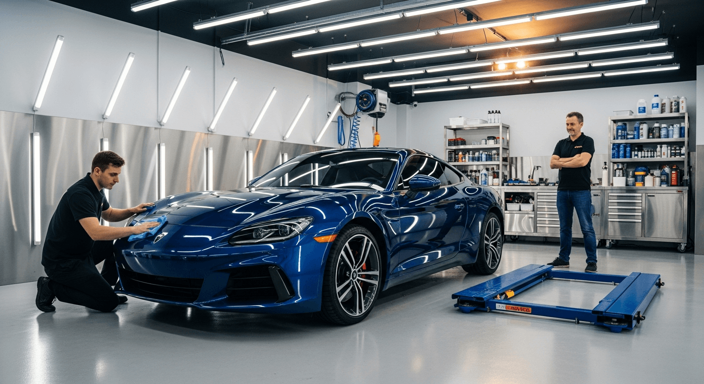 Auto Services — business owner and customer interaction