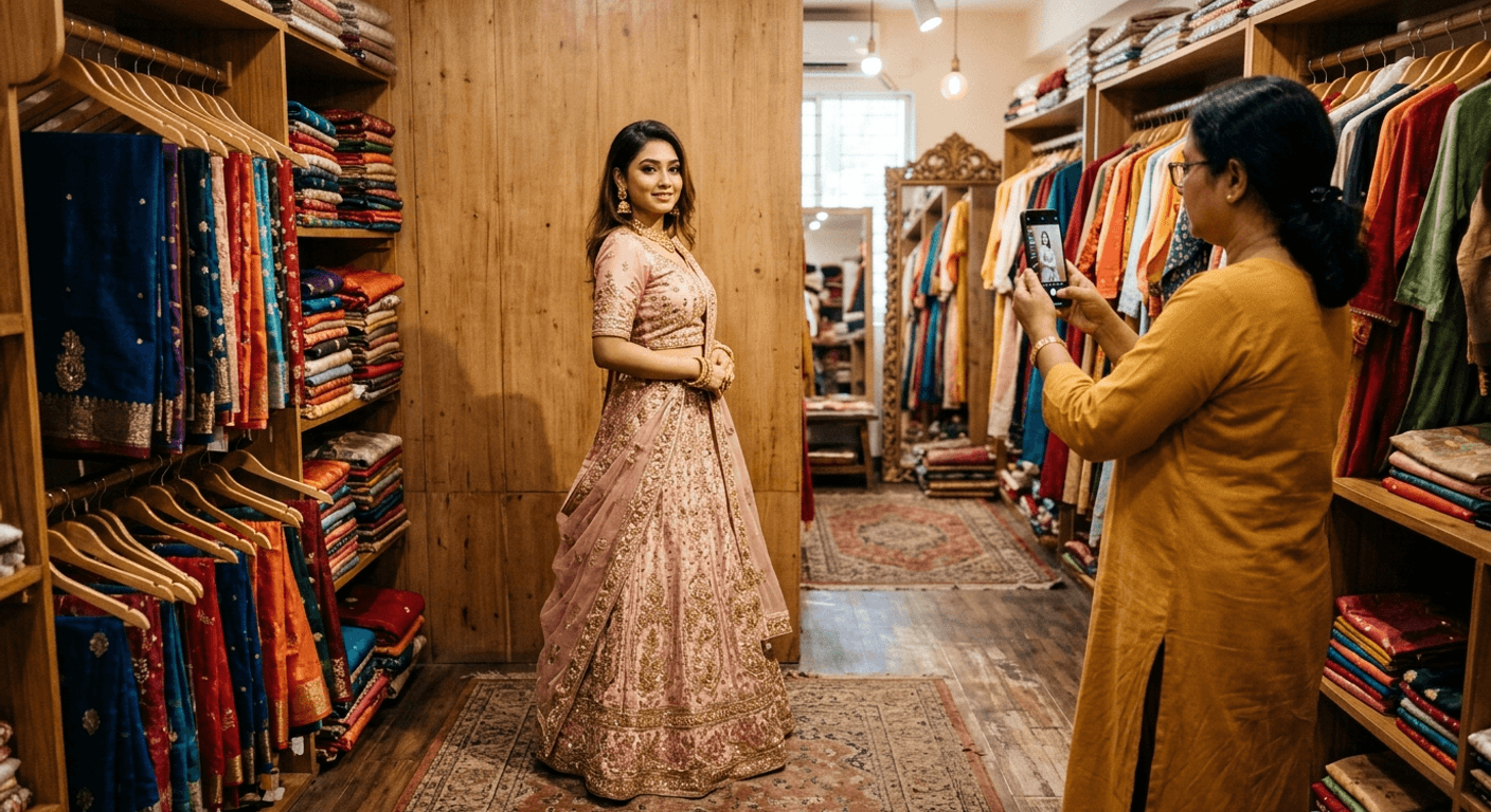 Ethnic-Wear Boutiques — business owner and customer interaction