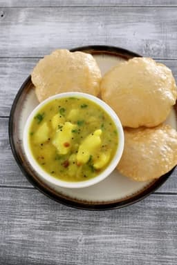 Puri with South Indian Masala