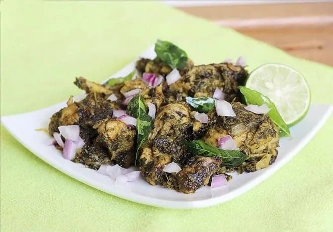 Gongura Chicken 65
